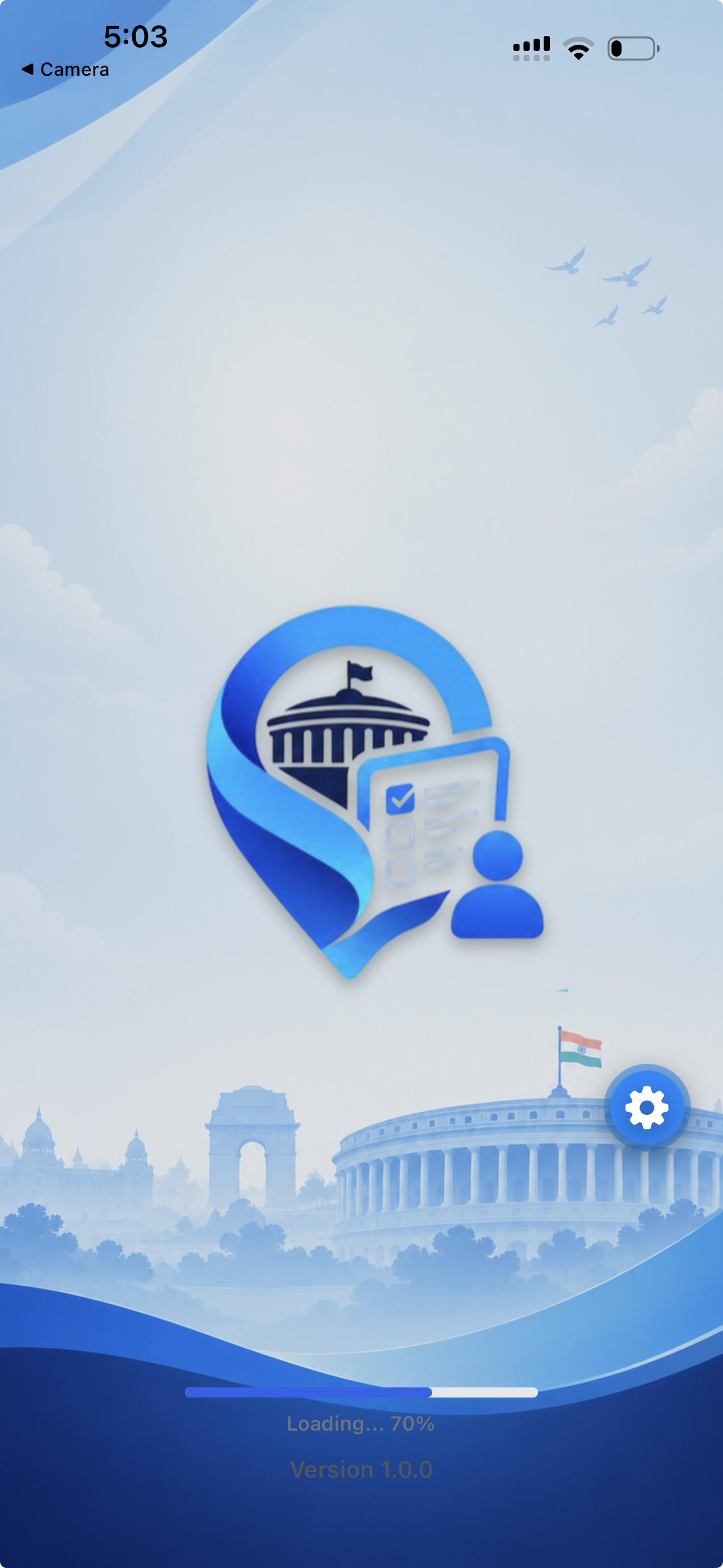 ElectionPracharApp splash screen